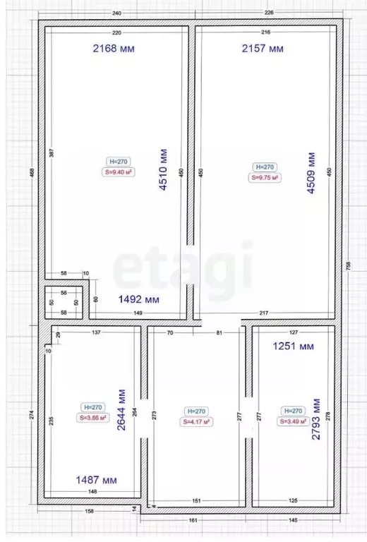 1-к кв. Татарстан, Казань ул. Братьев Батталовых, 20А (31.8 м) - Фото 1