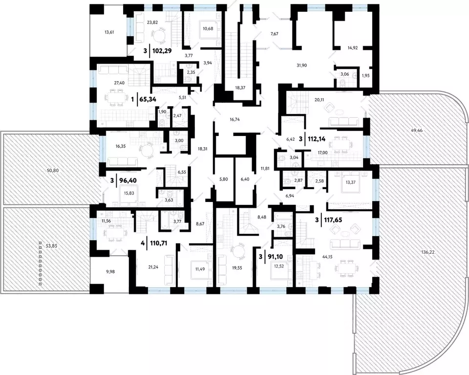 4-к кв. Тюменская область, Тюмень Тарманы мкр,  (110.71 м) - Фото 1