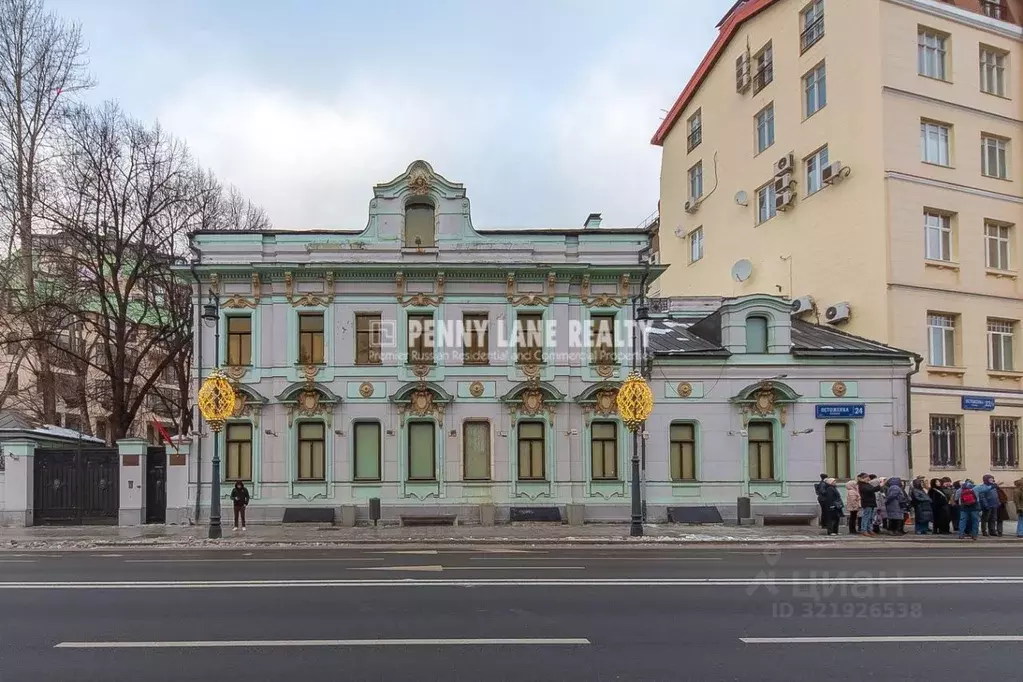 Дом в Москва ул. Остоженка, 24 (1500 м) - Фото 1