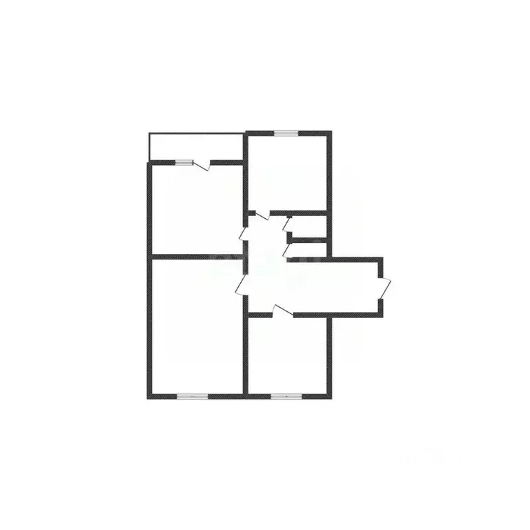 3-к кв. Белгородская область, Губкин ул. Раевского, 22А (62.4 м) - Фото 1