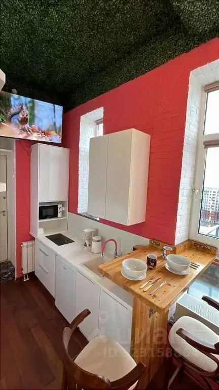 1-к кв. Татарстан, Казань ул. Зинина, 1 (17.0 м) - Фото 2