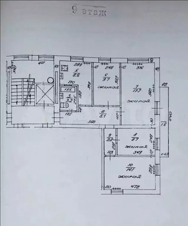 4-к. квартира, 72,4 м, 9/9 эт. - Фото 0