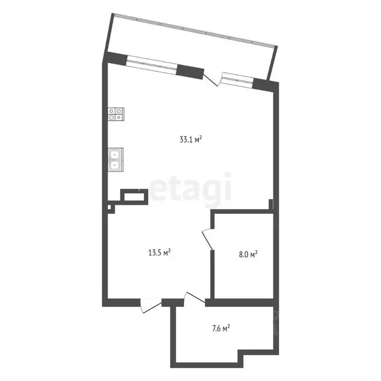 2-к кв. Крым, Ялта ул. Игнатенко, 9с1 (70.3 м) - Фото 1