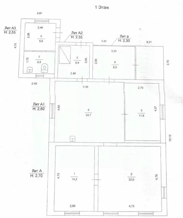 Дом в Челябинская область, Каслинский муниципальный округ, с. ... - Фото 2