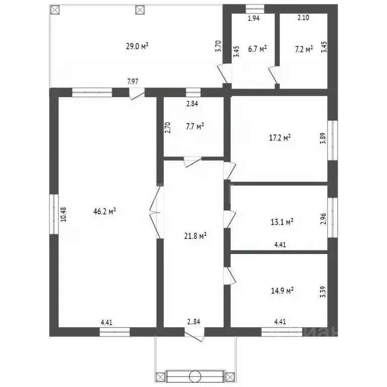 Дом в Омская область, Омск ул. 8-я Семейная, 35 (173 м) - Фото 1
