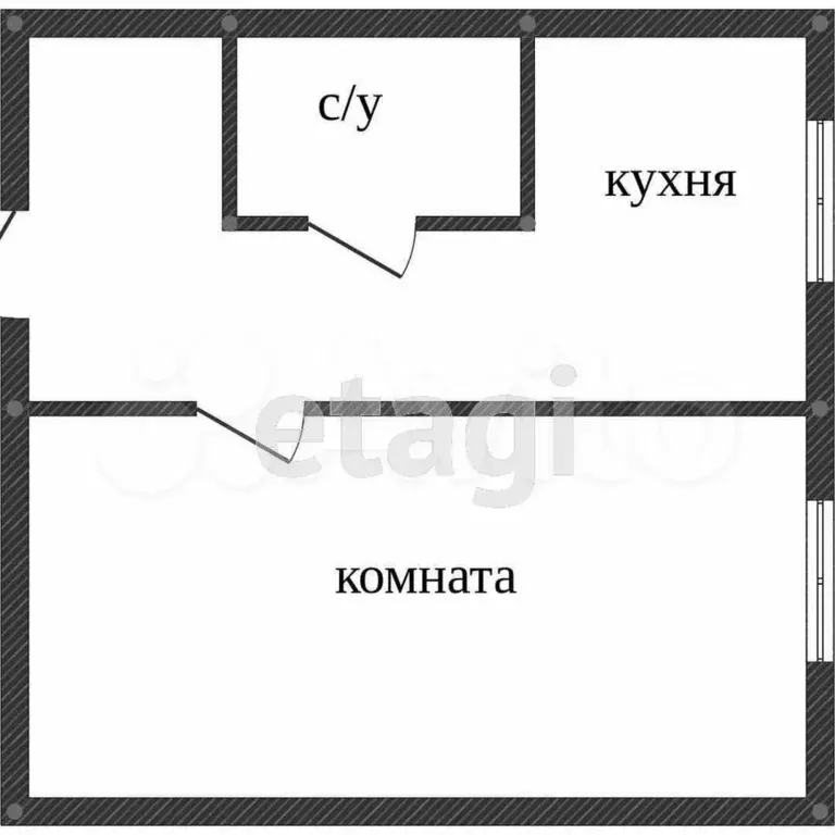1-к. квартира, 26,5 м, 3/9 эт. - Фото 0