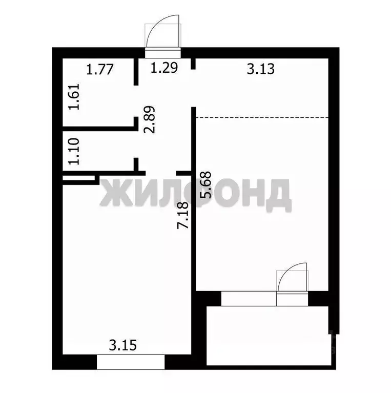1-к кв. Новосибирская область, Новосибирск Рельефная ул., 106/2 (39.6 ... - Фото 1