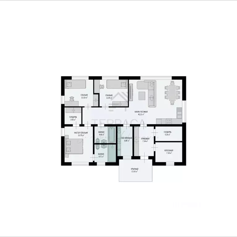 Дом в Ленинградская область, Всеволожский район, Куйвозовское с/пос, ... - Фото 2