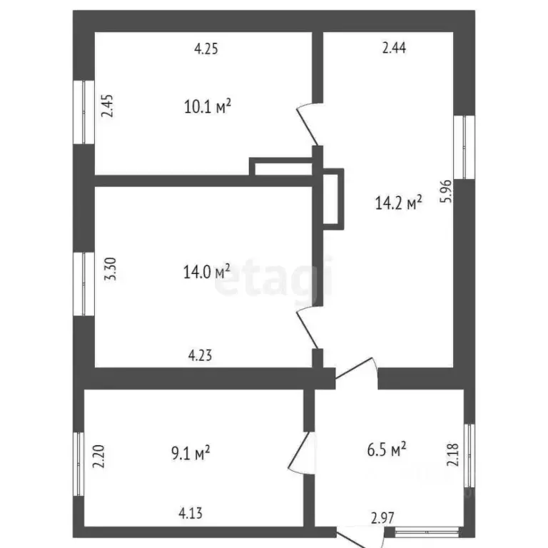 Дом в Крым, Сакский район, Митяевское с/пос, с. Журавли ул. Мира (54 ... - Фото 2
