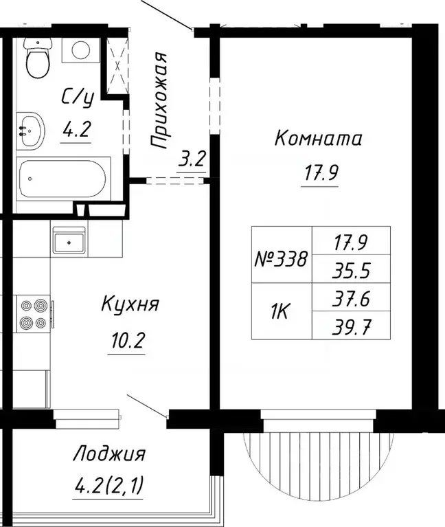 1-к кв. Алтайский край, Барнаул ул. Им. Анатолия Мельникова, 1 (37.6 ... - Фото 0