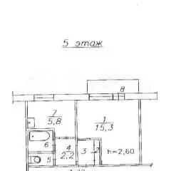 1-к. квартира, 29,8 м, 5/9 эт. - Фото 0