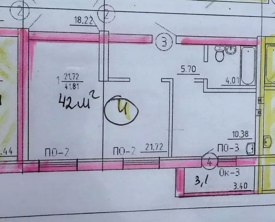 2-к кв. Брянская область, Брянский район, с. Глинищево ул. Надежды, 4 ... - Фото 2