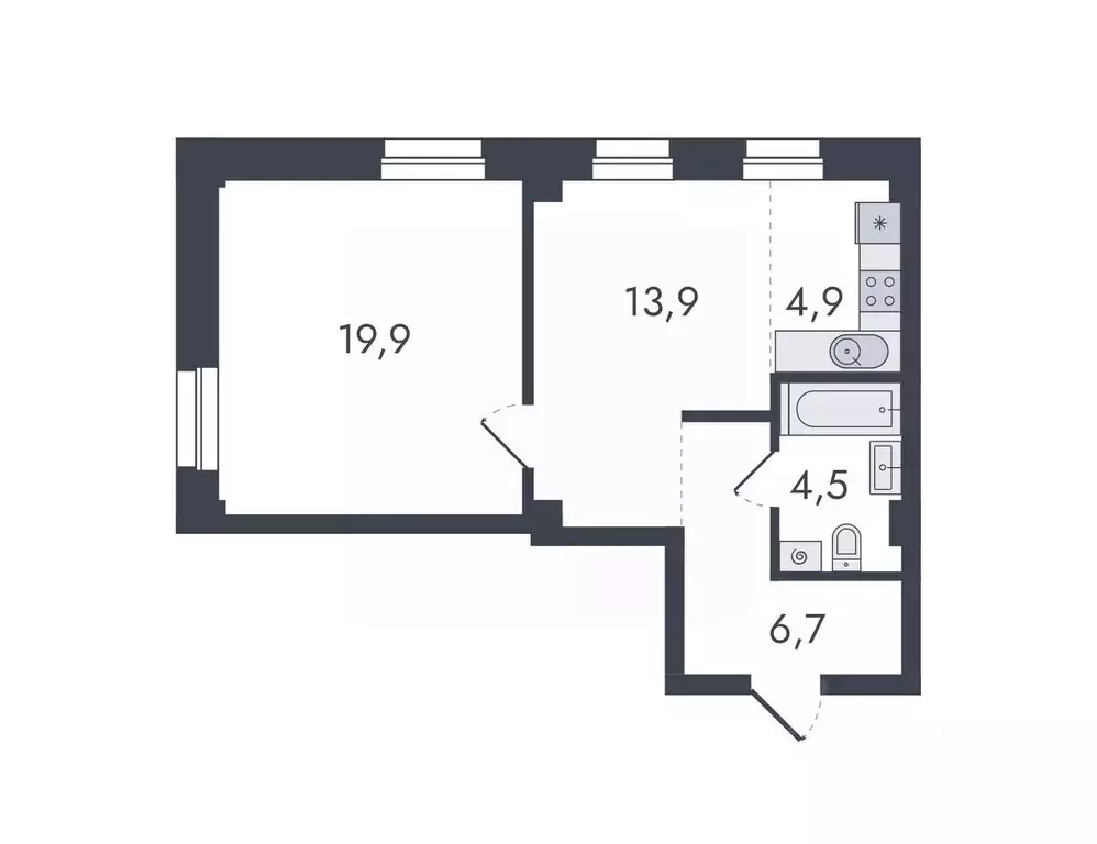 2-к кв. Кировская область, Киров ул. Чистопрудненская, 13 (49.9 м) - Фото 0