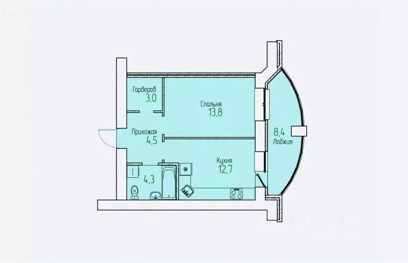 1-к кв. Кировская область, Киров Завода ОЦМ мкр,  (42.9 м) - Фото 0