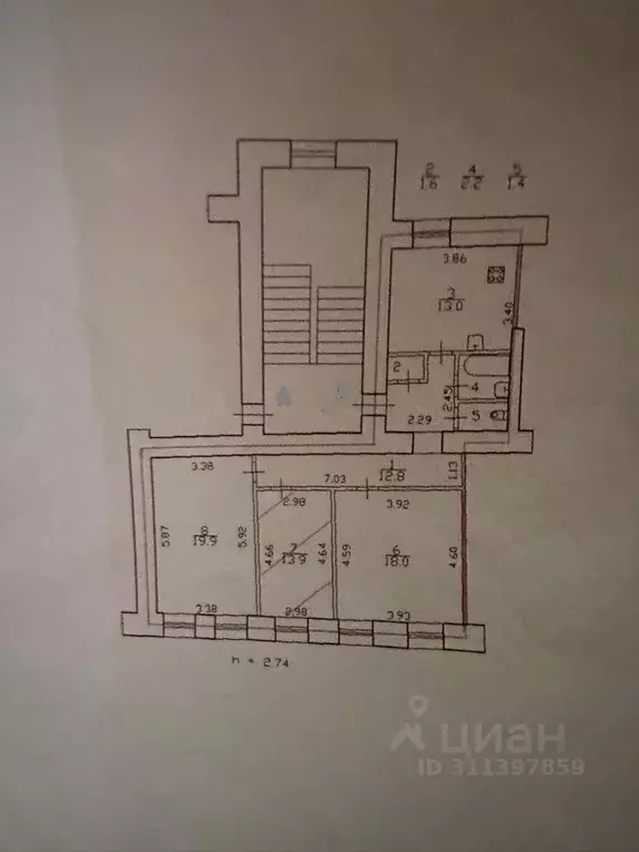 3-к кв. Санкт-Петербург 10-я Красноармейская ул., 21 (85.0 м) - Фото 1