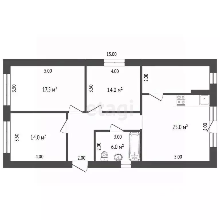 Дом в Ростовская область, Аксай ул. Георгиевская (117 м) - Фото 1