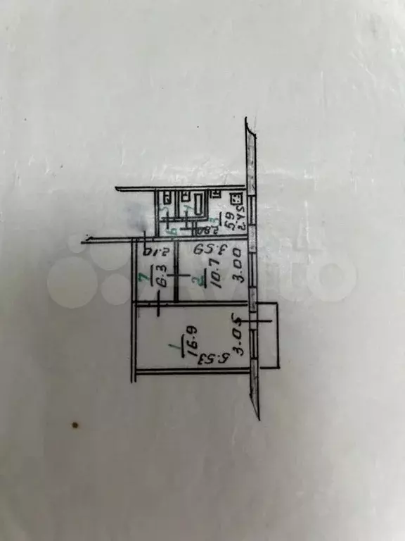 2-к. квартира, 44,4 м, 5/5 эт. - Фото 0