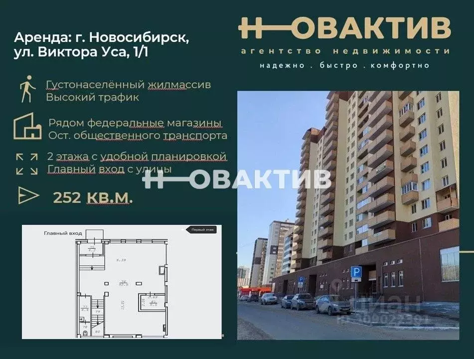 Помещение свободного назначения в Новосибирская область, Новосибирск ... - Фото 0