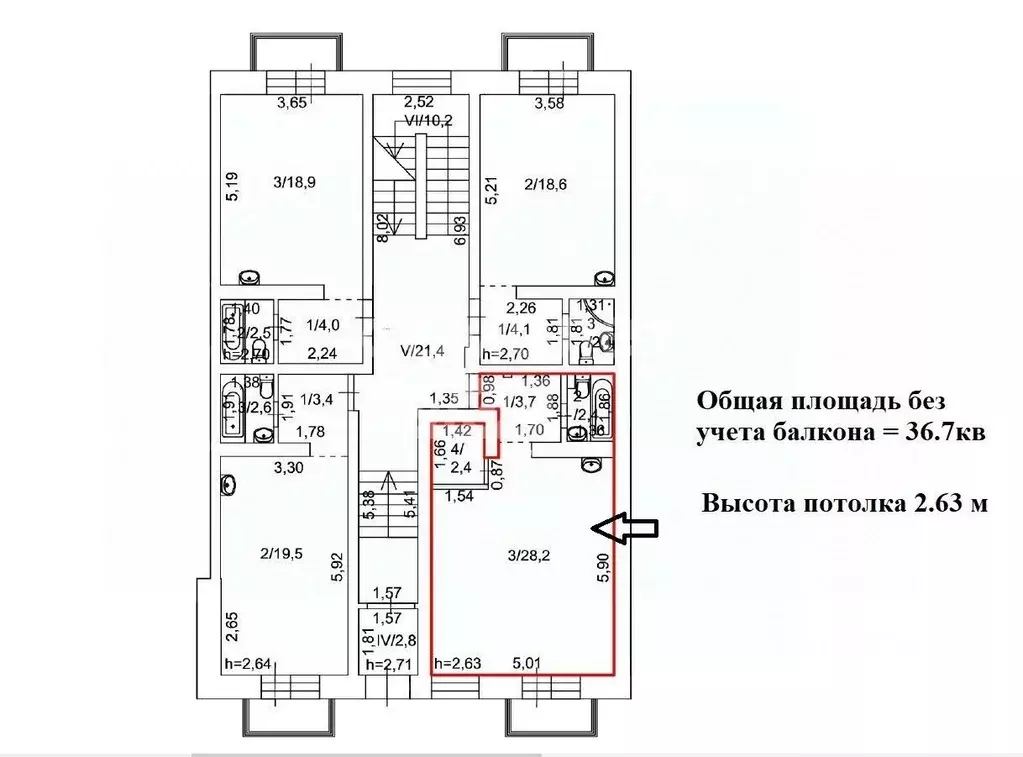 Студия Пермский край, Пермь Теплогорская ул., 20 (36.7 м) - Фото 1
