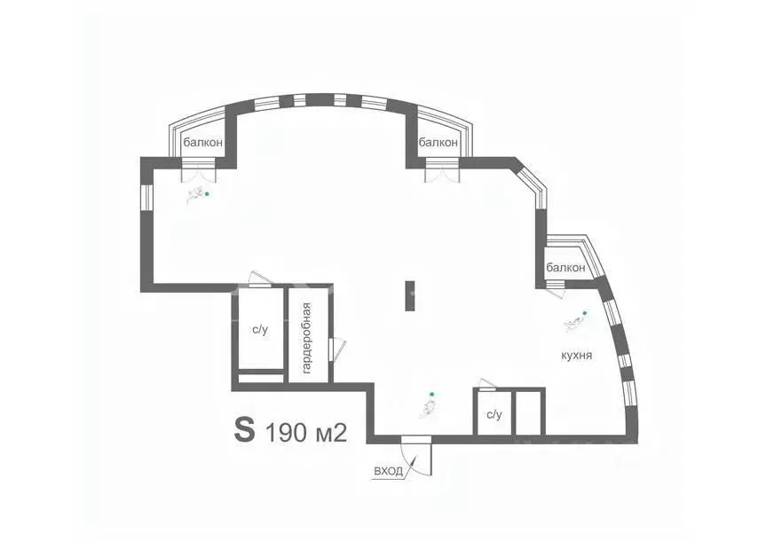 4-к кв. Москва Саввинская наб., 9 (195.0 м) - Фото 2