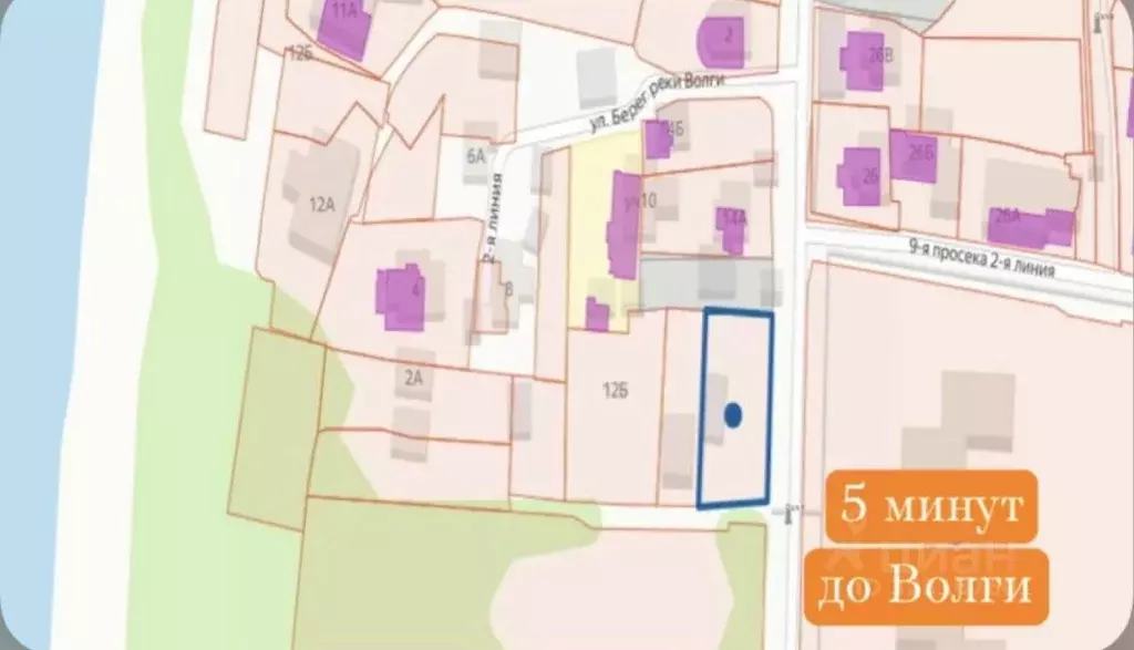 Участок в Самарская область, Самара 9-я просека 2-я линия (8.0 сот.) - Фото 1
