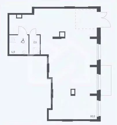 Торговая площадь в Москва ул. Золотошвейная, 2 (87 м) - Фото 1