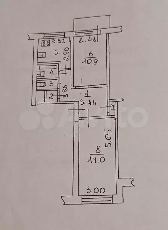 2-к. квартира, 47,1 м, 7/9 эт. - Фото 0