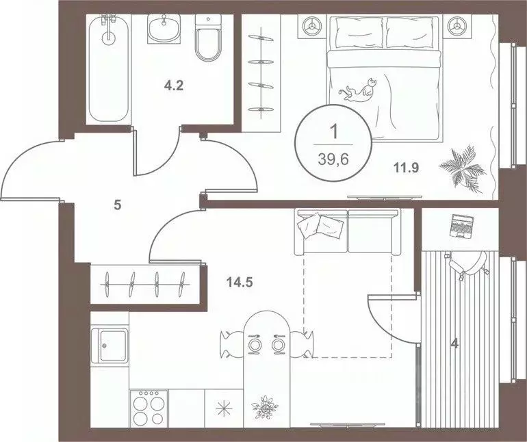 1-к кв. Пензенская область, Пенза Арбеково жилрайон, Дальнее Арбеково ... - Фото 1
