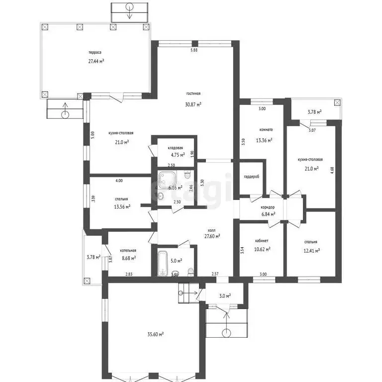 Дом в село Надеждино, ДНП Берёзовый Стан, улица Берёзовая Роща (239.9 ... - Фото 1