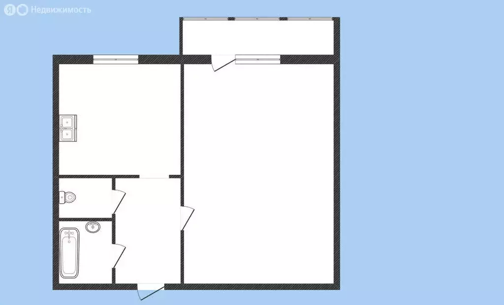 1-комнатная квартира: Кострома, микрорайон Малышково, Берёзовый ... - Фото 1