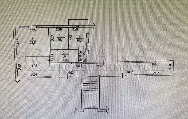 3-к. квартира, 75 м, 3/3 эт. - Фото 0