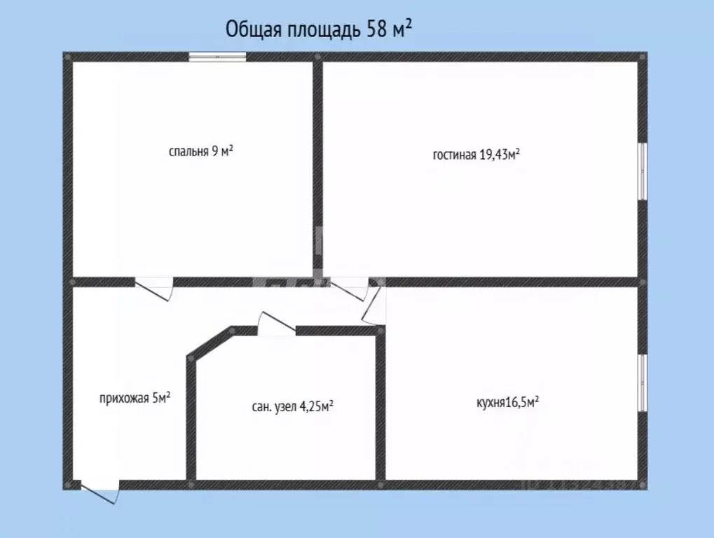 2-к кв. Дагестан, Махачкала городской округ, Семендер пгт ул. Маркова, ... - Фото 2
