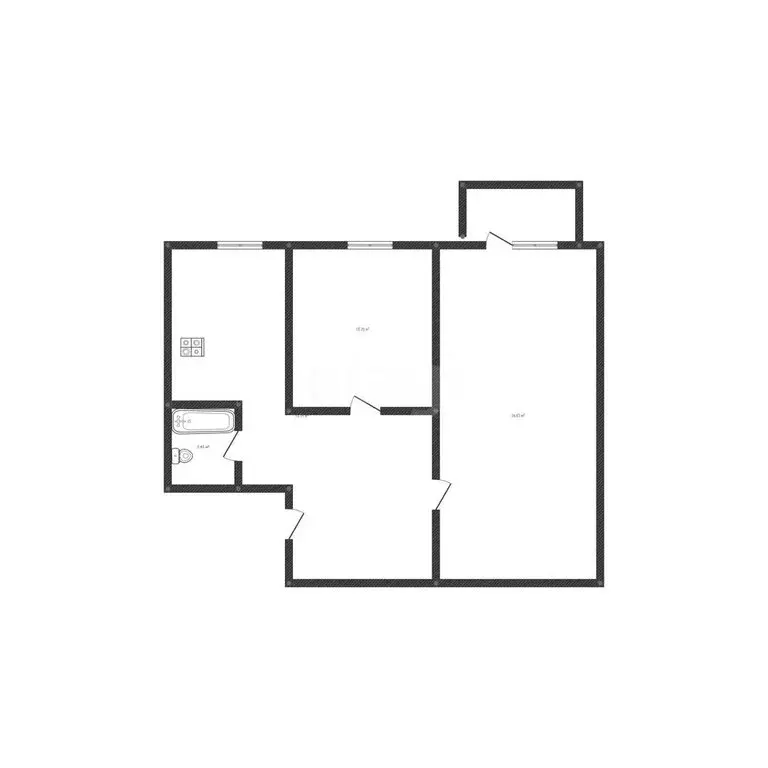 2-комнатная квартира: Ангарск, 95-й квартал, 11 (42 м) - Фото 1