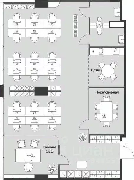 Офис в Москва 3-я Хорошевская ул., 18к2 (130 м) - Фото 0