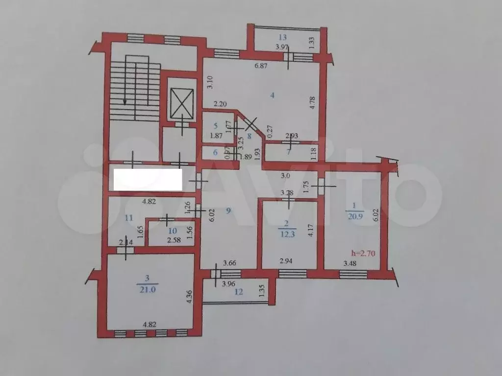 4-к. квартира, 132 м, 8/10 эт. - Фото 0
