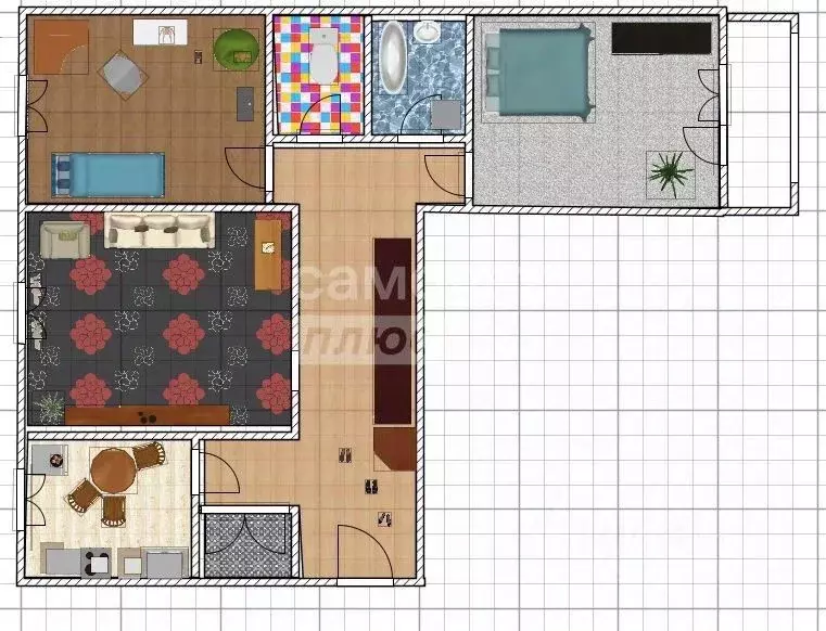 3-к кв. Алтайский край, Бийск пер. Владимира Мартьянова, 51 (64.3 м) - Фото 2