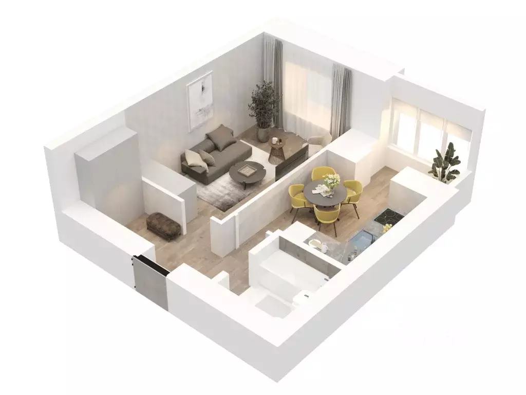 1-к кв. Татарстан, Зеленодольский район, Осиновское с/пос, с. Осиново ... - Фото 2