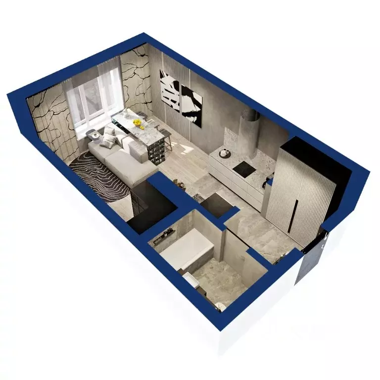 Студия Башкортостан, Уфа Глумилино жилрайон,  (29.47 м) - Фото 1