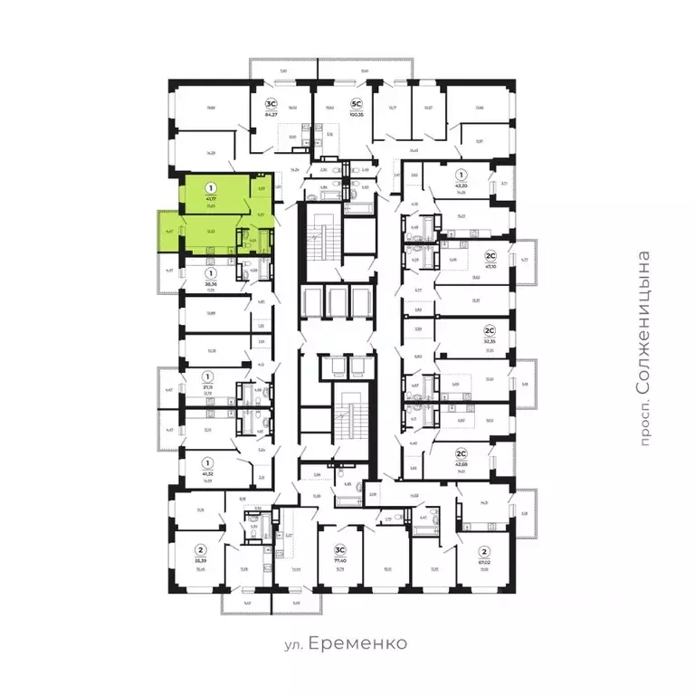 1-к кв. Ростовская область, Ростов-на-Дону ул. Еременко, 113 (41.17 м) - Фото 2