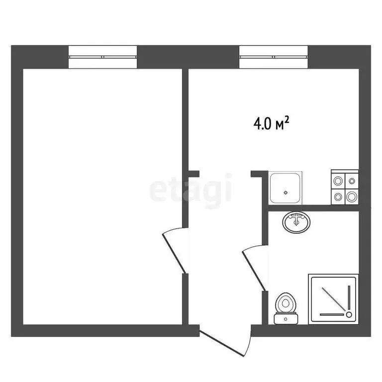 1-комнатная квартира: Раменское, улица Воровского, 10 (29 м) - Фото 1