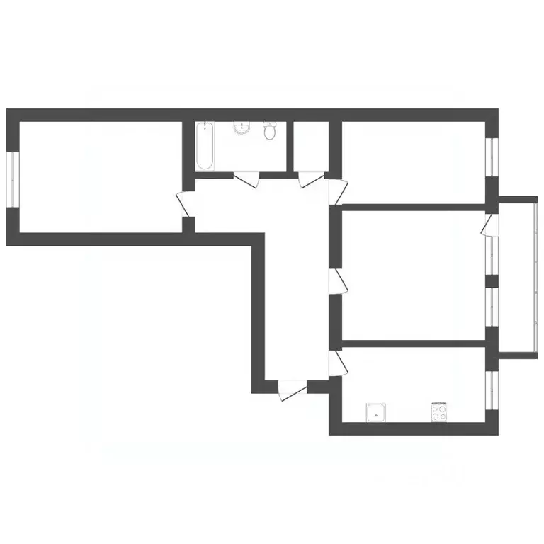 3-к кв. Тюменская область, Тюмень ул. Герцена, 55 (124.3 м) - Фото 2