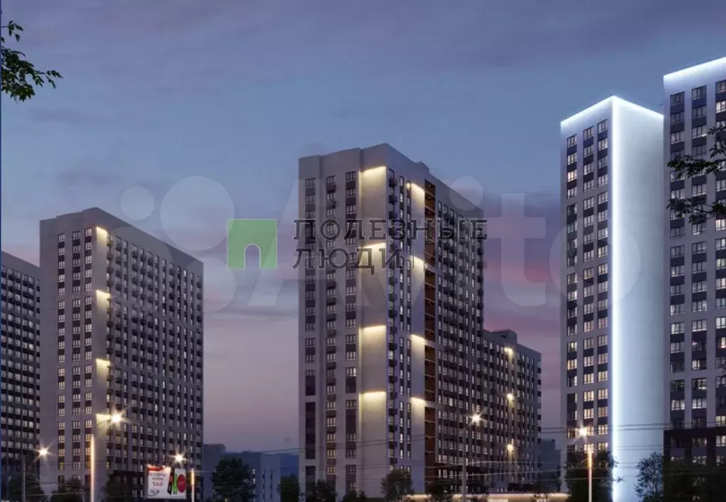 1-к. квартира, 34,4 м, 14/25 эт. - Фото 1