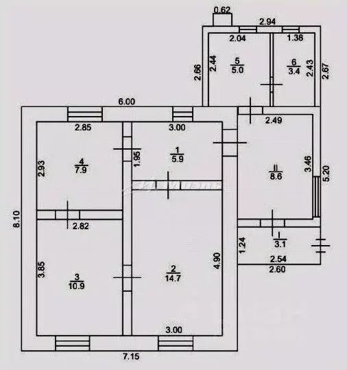 Дом в Крым, Симферопольский район, Журавлевское с/пос, с. Сумское ул. ... - Фото 2