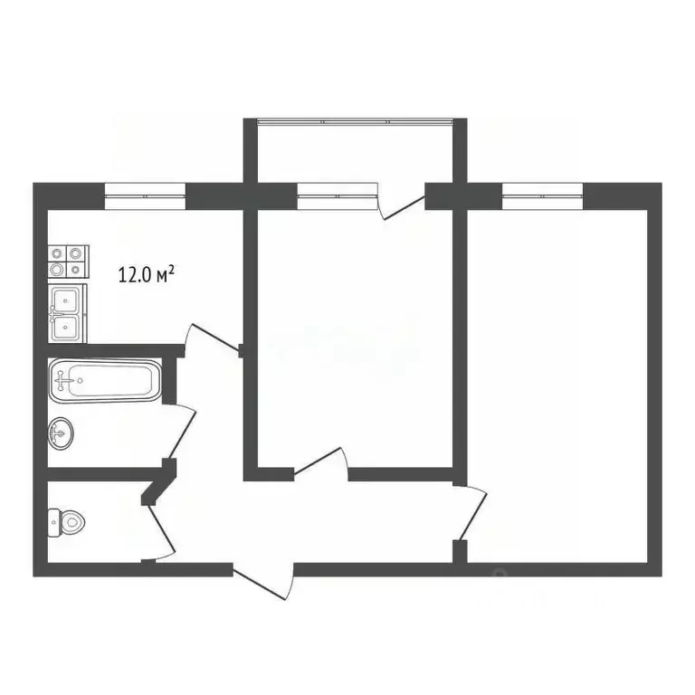 2-к кв. Ярославская область, Ярославский муниципальный округ, пос. ... - Фото 2