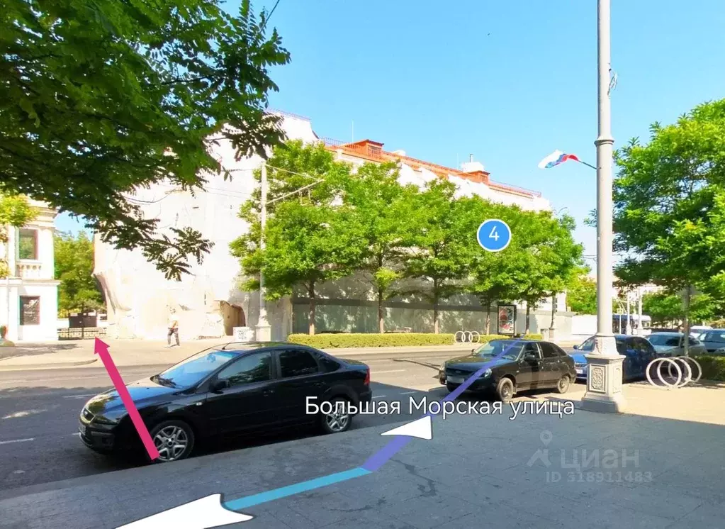 Помещение свободного назначения в Севастополь ул. Большая Морская, 4 ... - Фото 1