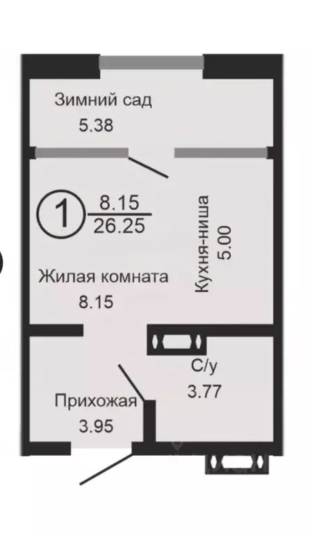 Студия Оренбургская область, Оренбург Комсомольская ул., 198 (26.3 м) - Фото 1