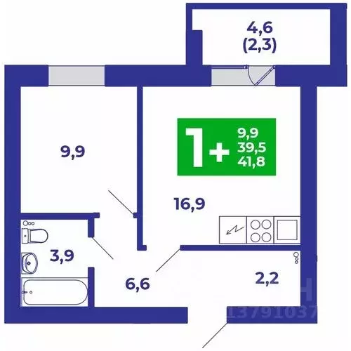 1-к кв. Башкортостан, Стерлитамакский район, Отрадовский сельсовет, с. ... - Фото 1