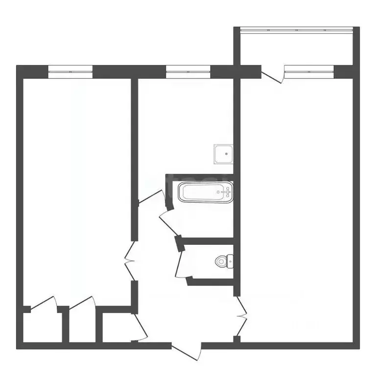 2-к кв. Кемеровская область, Юрга просп. Победы, 5 (44.3 м) - Фото 1