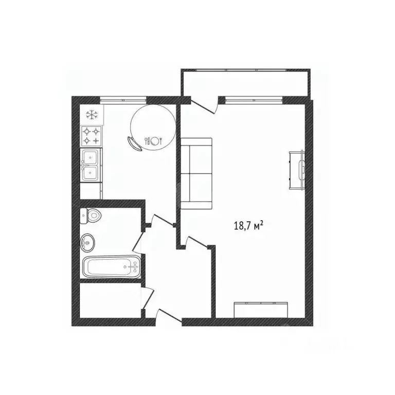 1-к кв. Брянская область, Клинцы ул. Скоробогатова, 1 (36.7 м) - Фото 2