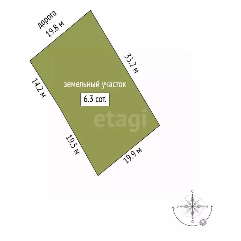 Участок в Башкортостан, Стерлитамак Южное СНТ, проезд 8-й (6.15 сот.) - Фото 2